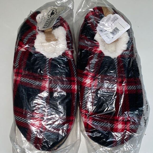 2 pair Fuzzy Babba slipper socks New sz 7-1/2 to 91/2 M/L - Picture 2 of 5